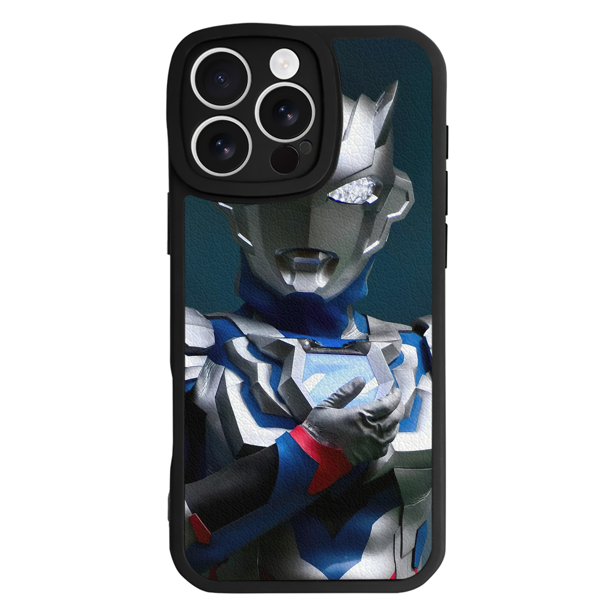（画像用） ウルトラマン Ultraman 【iPhone 16シリーズ対応】シリコンスマホケース（レザー調） 材質：シリコン